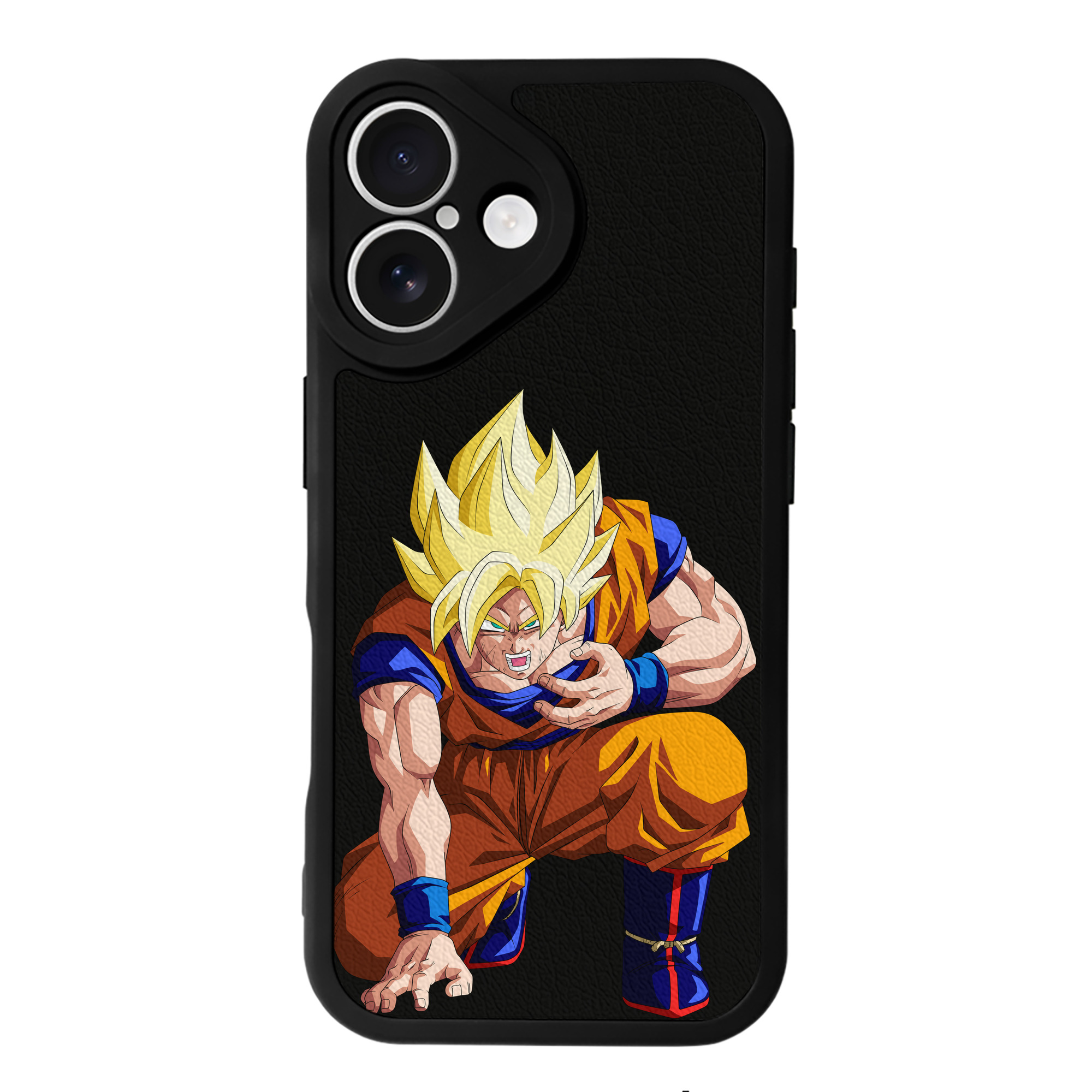 （画像用） ドラゴンボール 孫悟空（そん ごくう）Son Goku カカロット DRAGON BALL Kakarotto 【iPhone 16シリーズ対応】シリコンスマホケース（レザー調） 材質：シリコン